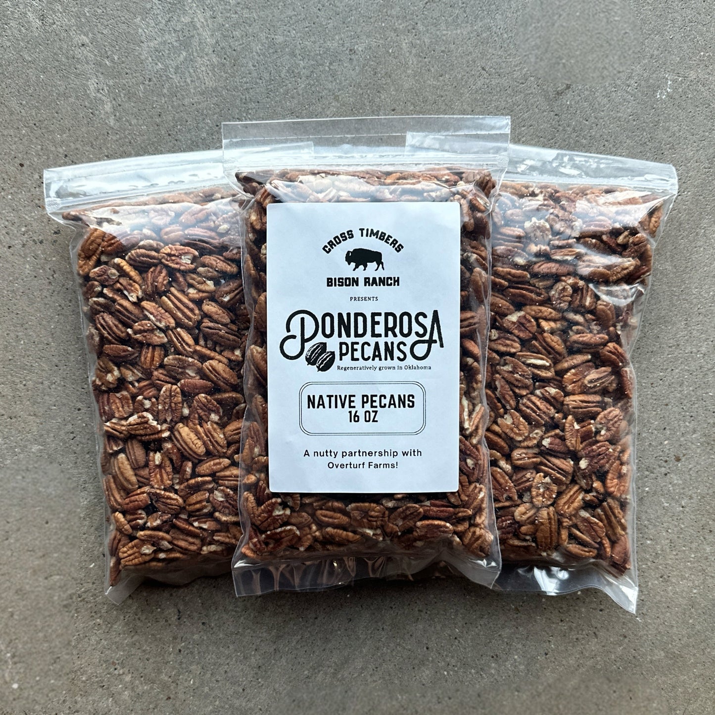 Ponderosa Native Pecans - 16 oz