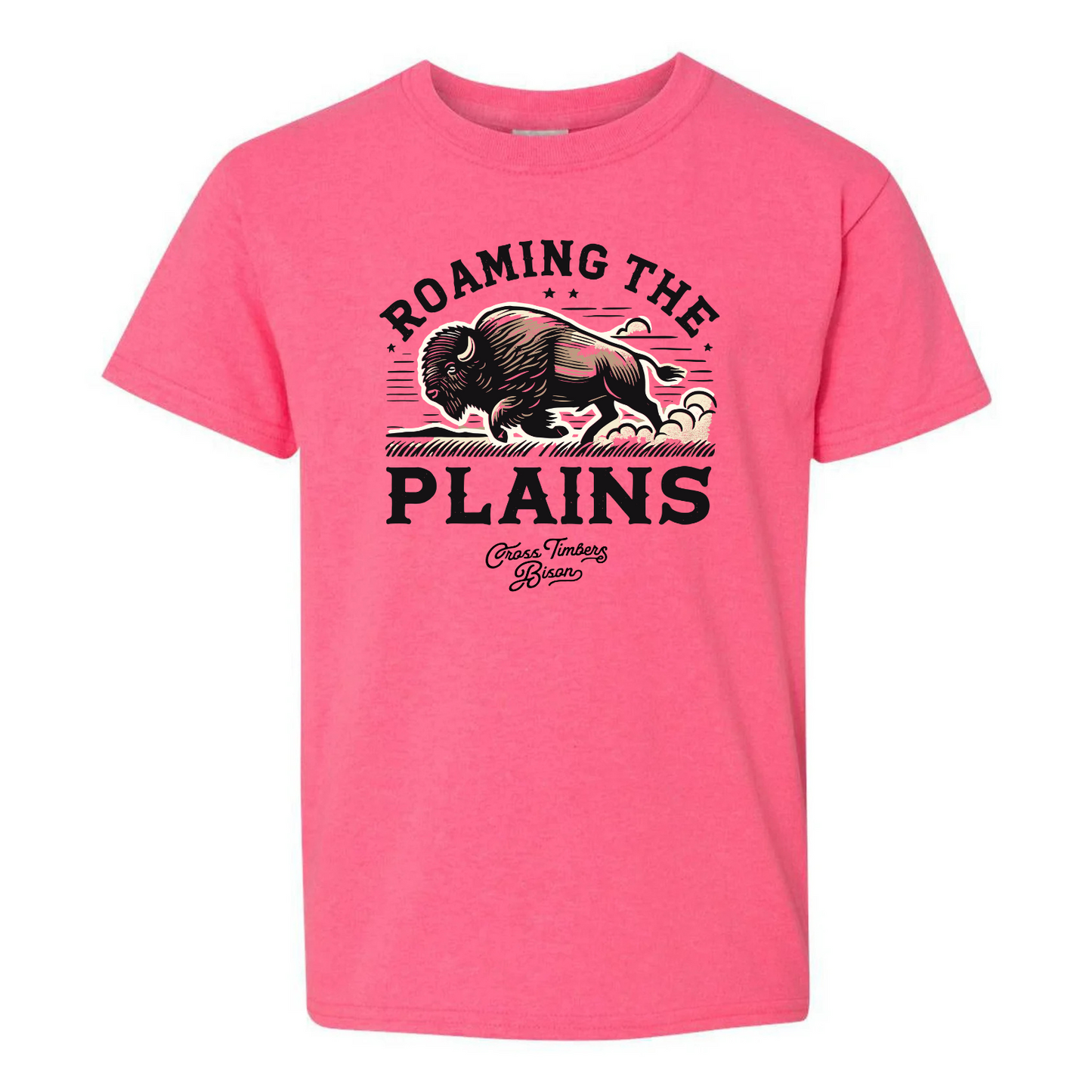 Roaming the Plains Hot Pink T-Shirt | Kids