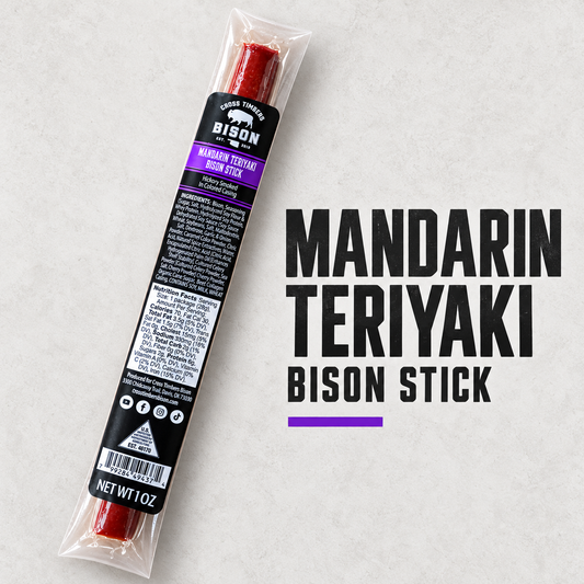 Mandarin Teriyaki Bison Snack Sticks