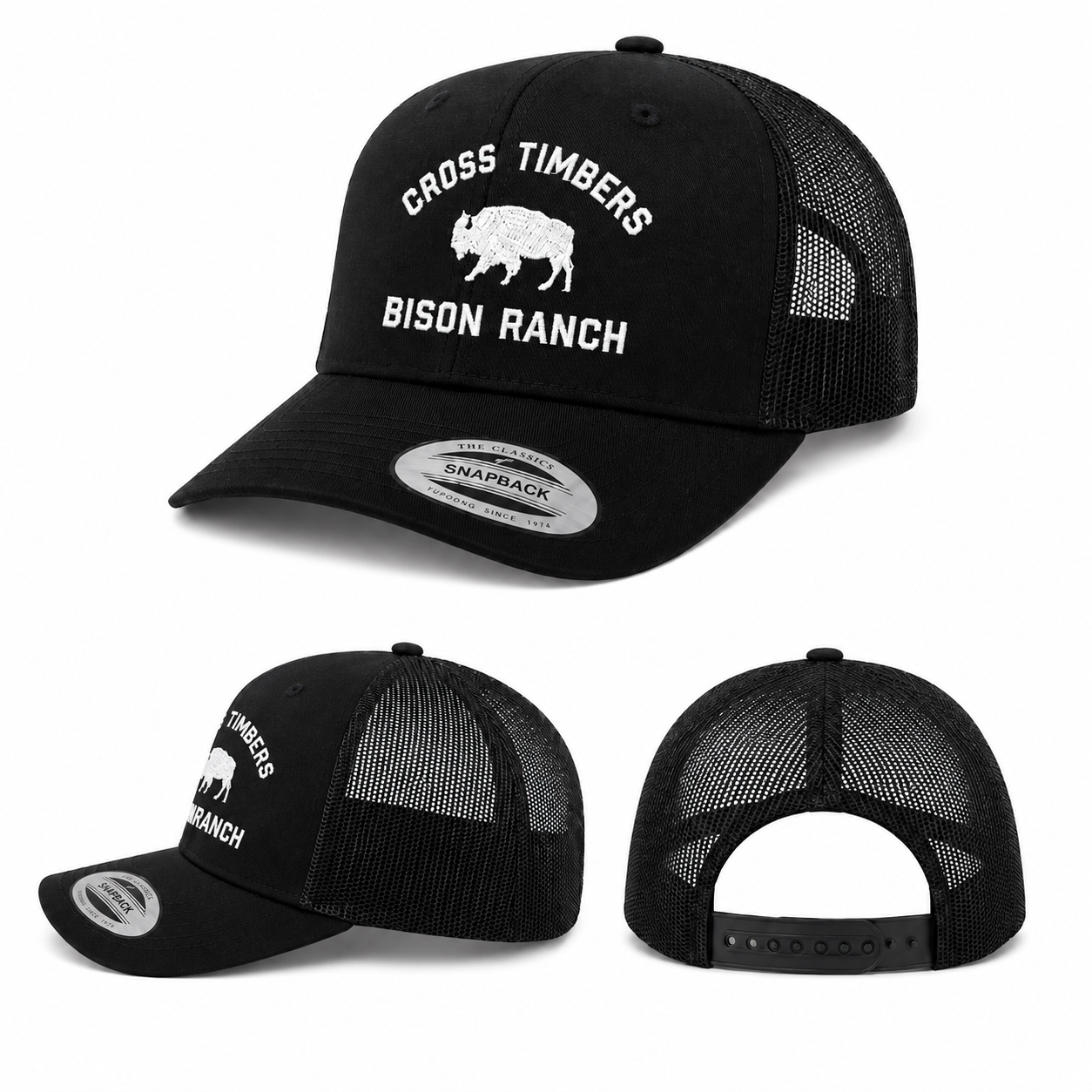 Classic Black Bison Cap