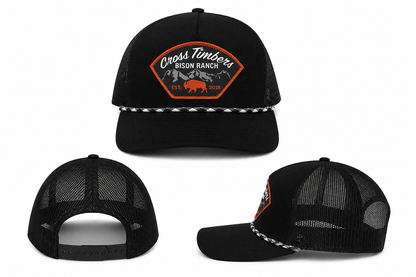 Corduroy Black & Orange Cap