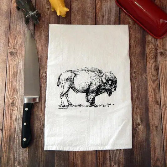 Bison Tea Towel