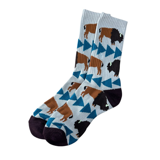 Teal Bison Socks (Men’s)