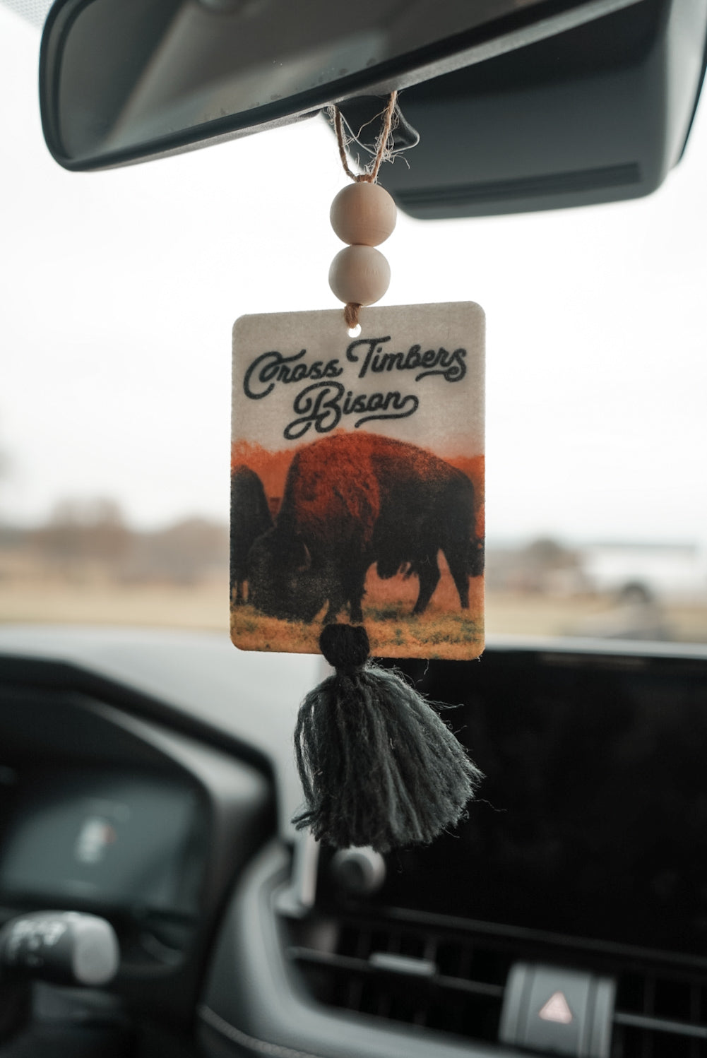 Bison Velvet Car Freshener - Cowboy Romance