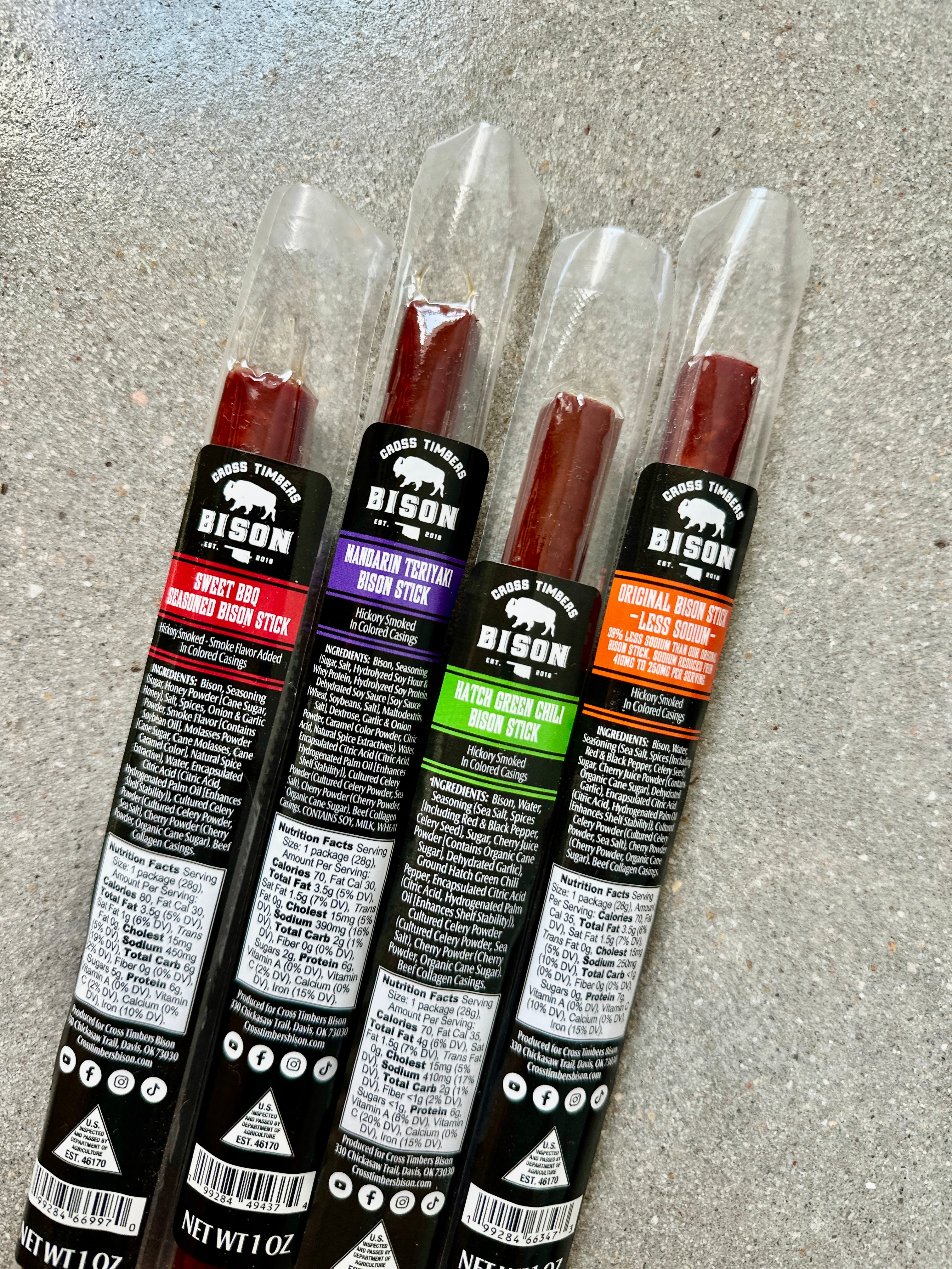 Snack Stick Sampler – Cross Timbers Bison