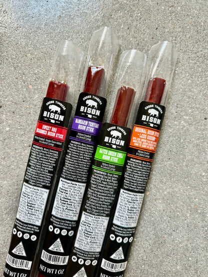 Frontier Sampler – Bison Snack Sticks & Native Pecans