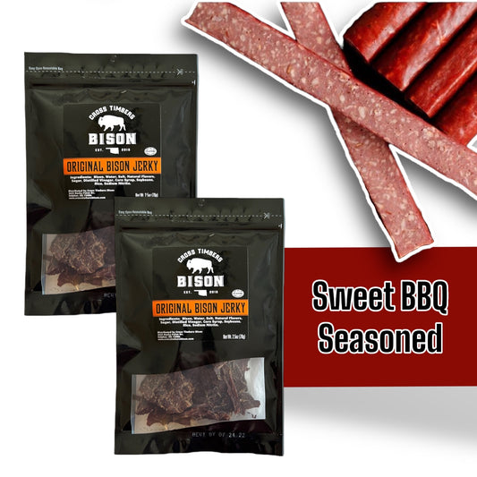 Jerky &  10 pack | 1 oz - Sweet BBQ Seasoned Snack Sticks Combo