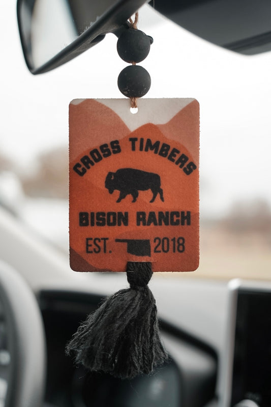 Bison Velvet Car Freshener - Leather