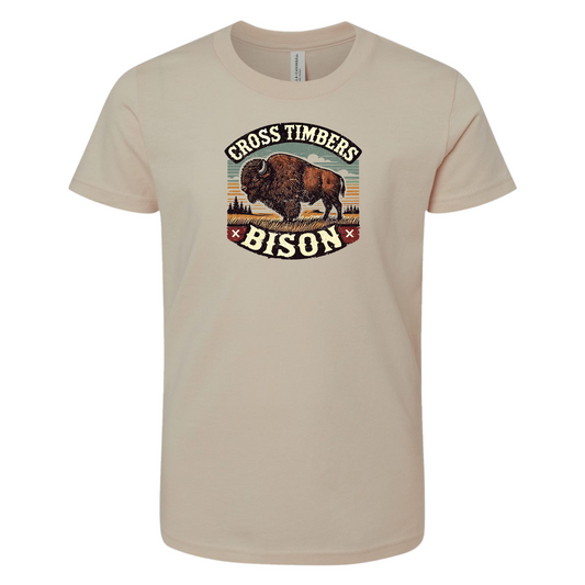 Cross Timbers Bison Sunset Shirt | Kids