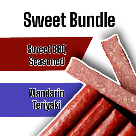 Sweet Bundle | 5 & 5 Mandarin Teriyaki & Sweet BBQ Seasoned Snack Sticks