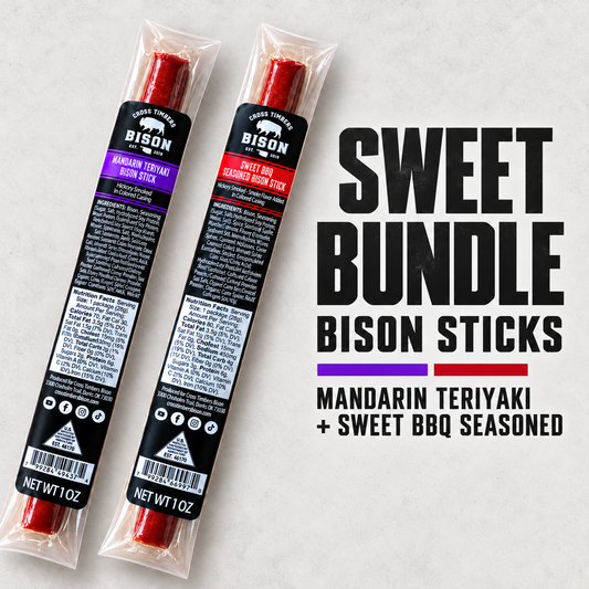 Sweet Bundle | 5 & 5 Mandarin Teriyaki & Sweet BBQ Seasoned Snack Sticks